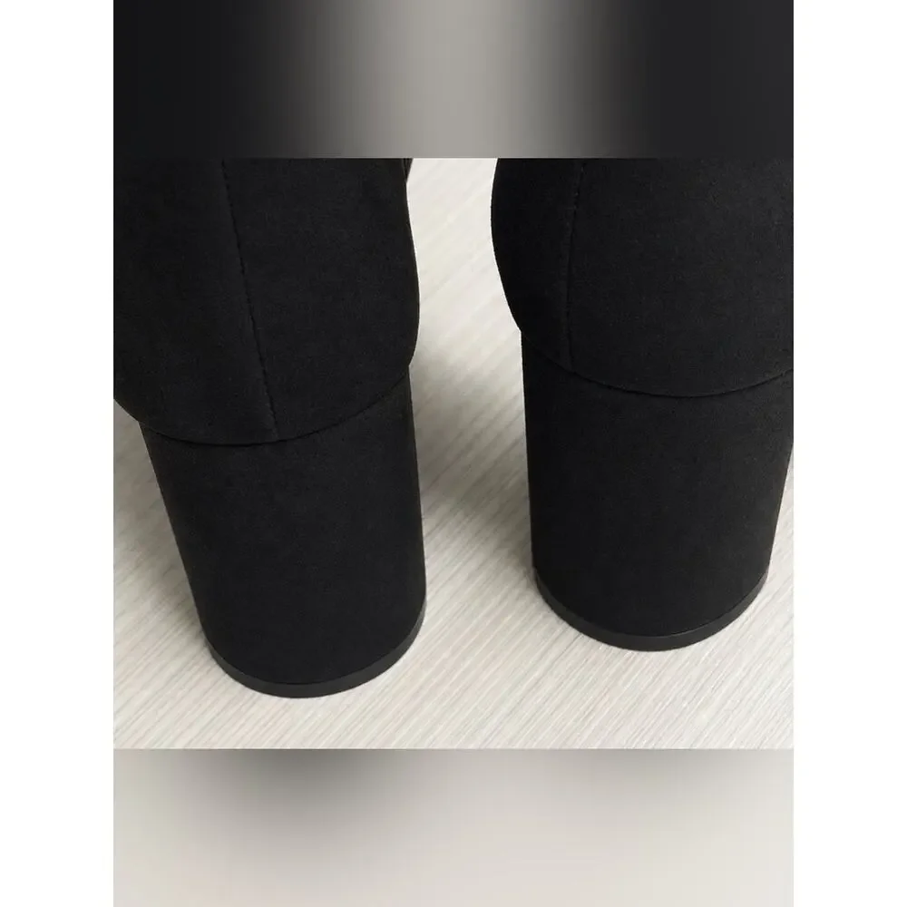 Kelly & Katie Hayd Wide Calf Tall Boots Black Size 7.5W